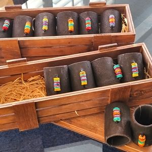 Handmade napkin rings from South Africa